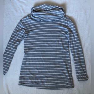 Merona gray/white stripped sweater